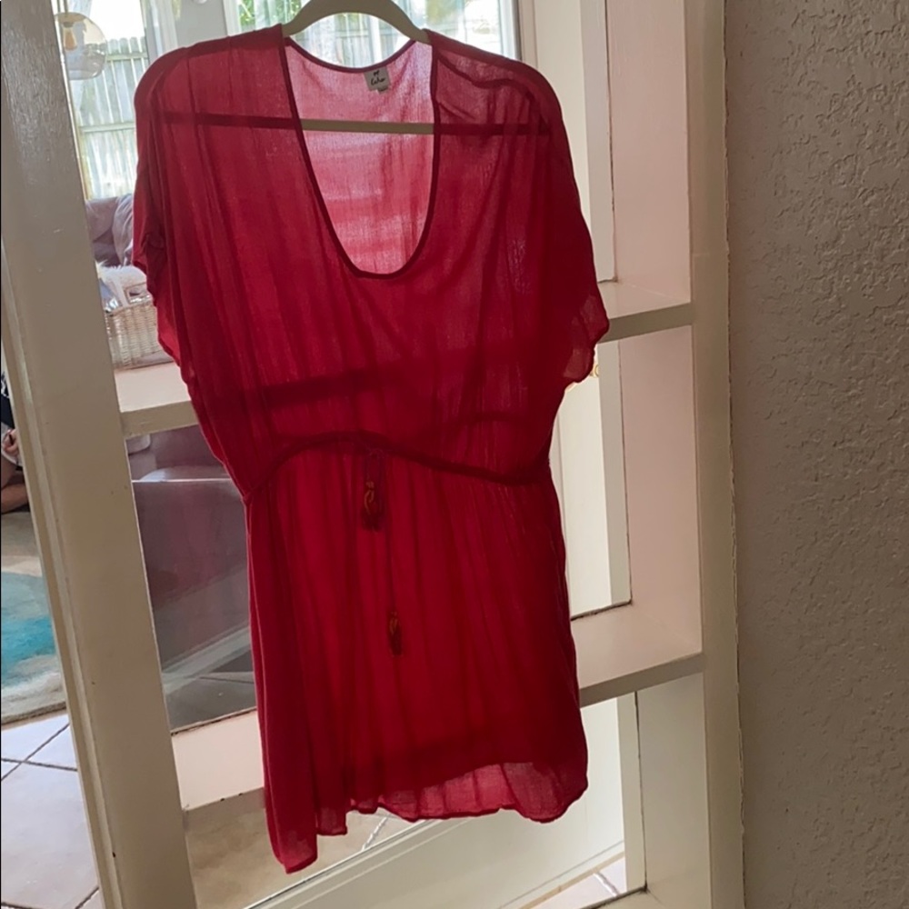 Echo fuschia cover up